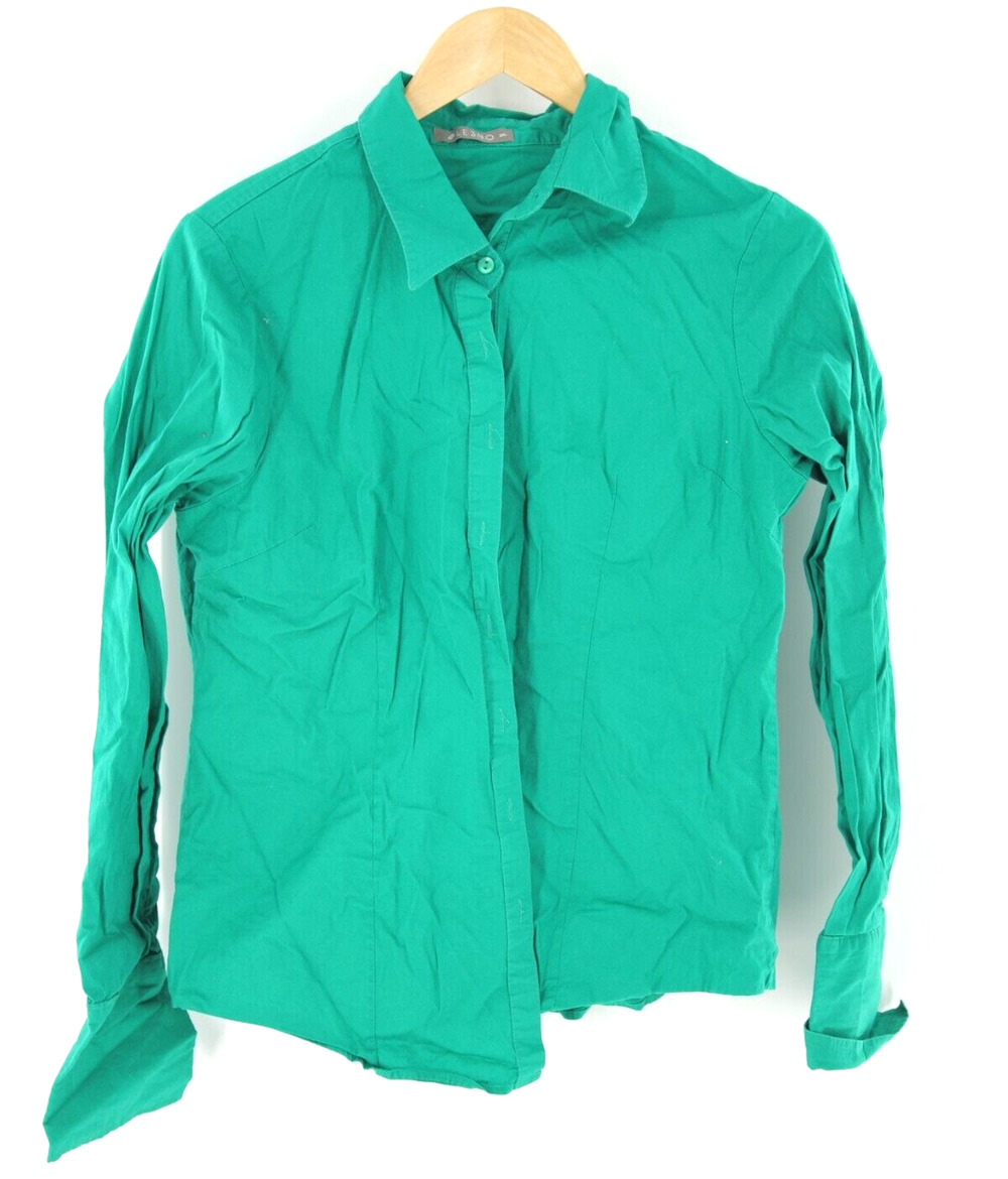 LE3NO Button up Shirt Le3no Women's Button-up Shirt, 2XL Green